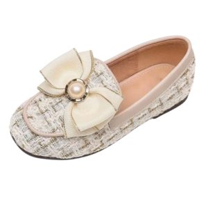 mocassin ballerine satin avec nœud