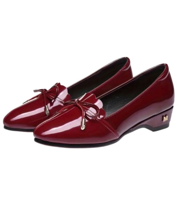 mocassin plateforme vernis
