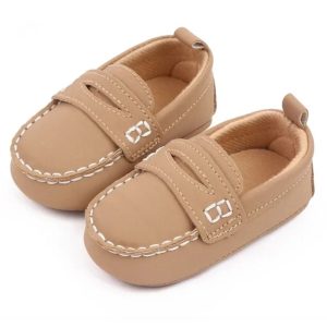 mocassin classiques pour bébé fille en cuir