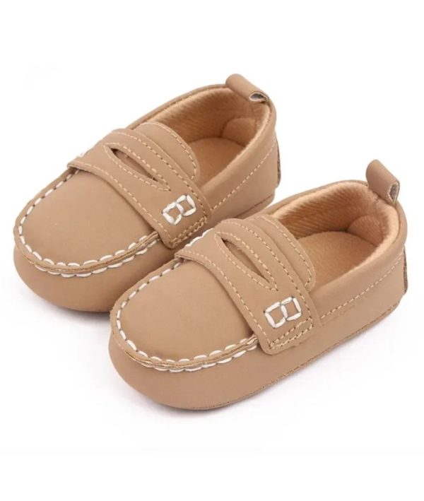 mocassin classiques pour bébé fille en cuir