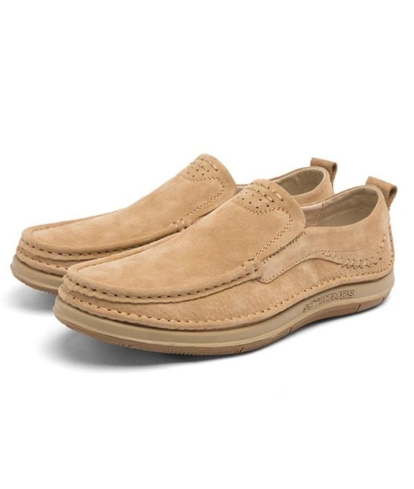 mocassins bateau aspect cuir