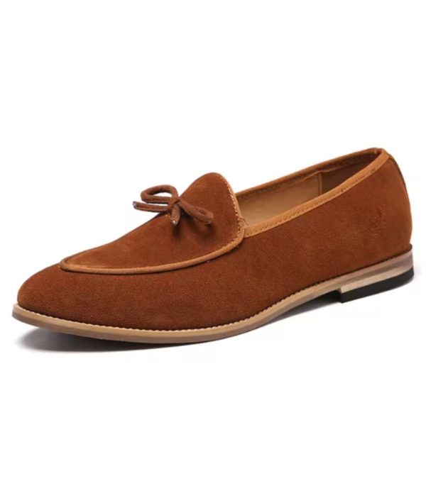 mocassins colorés en daim pour hommes