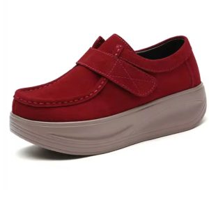 mocassin-plateforme femme
