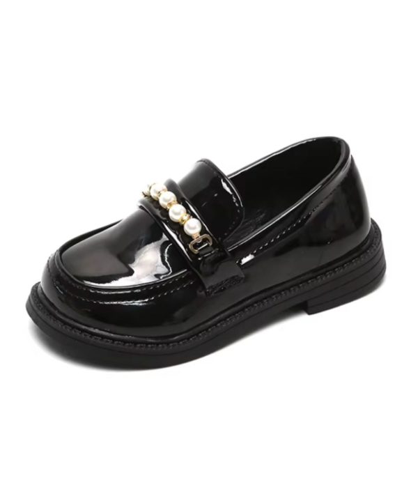 mocassin cuir perles filles