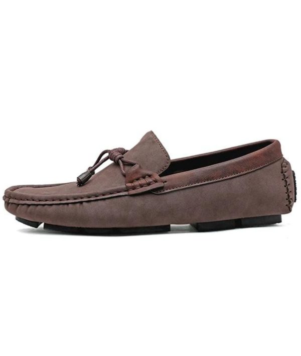 mocassins en cuir respirants à glands