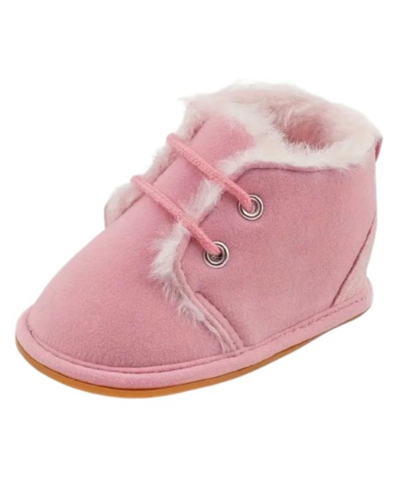 mocassins en daim bébé fille