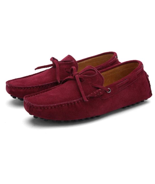 mocassins en daim pour homme