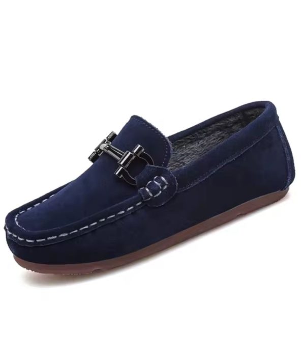 mocassins décontractés en daim pour garçons