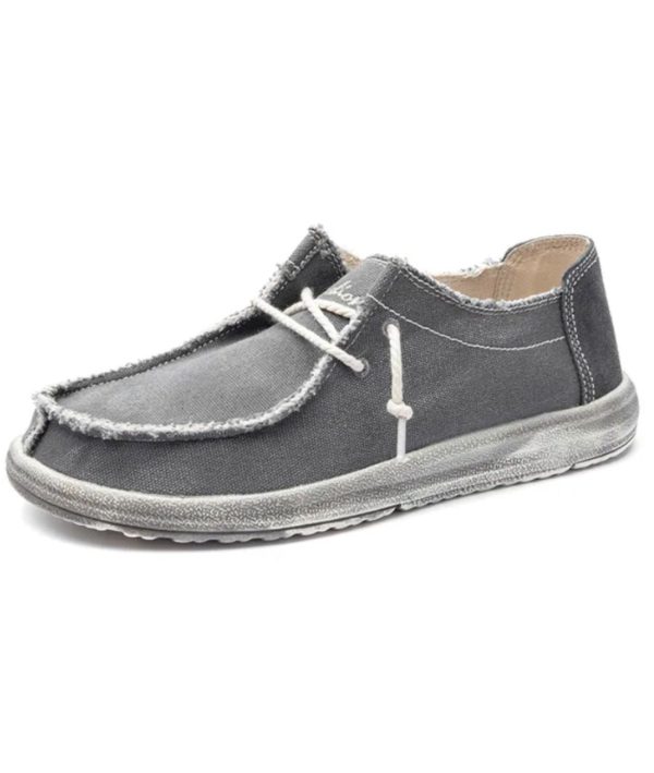 mocassins décontractés en toile jean