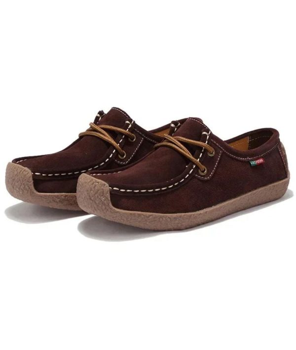 mocassins effet daim pour femmes