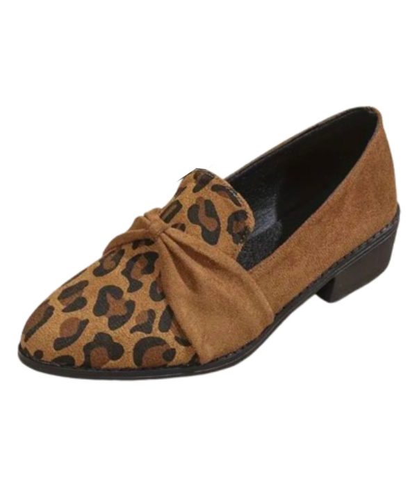 mocassin plateforme élégant en cuir synthétique