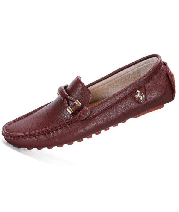 mocassins en cuir synthétique pour homme