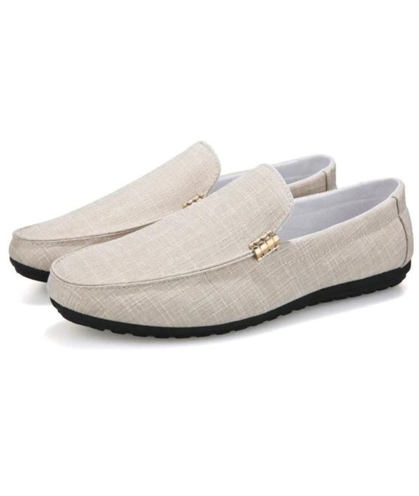 Mocassins En Daim Décontracté Beige Pour Hommes