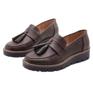 mocassins à enfiler à glands pour femme
