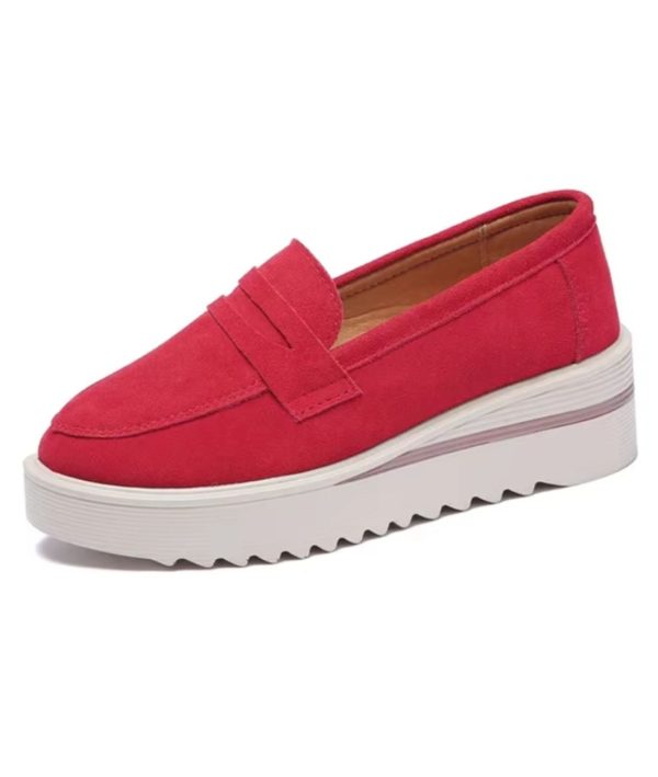 mocassins épais pour femme