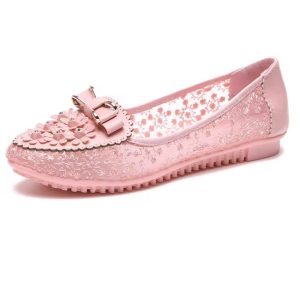 mocassins d'été avec broderie florale