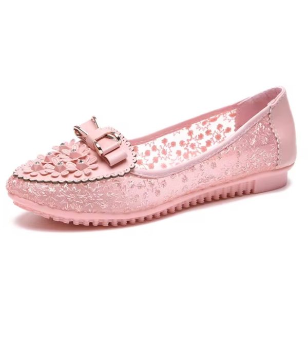 mocassins d'été avec broderie florale