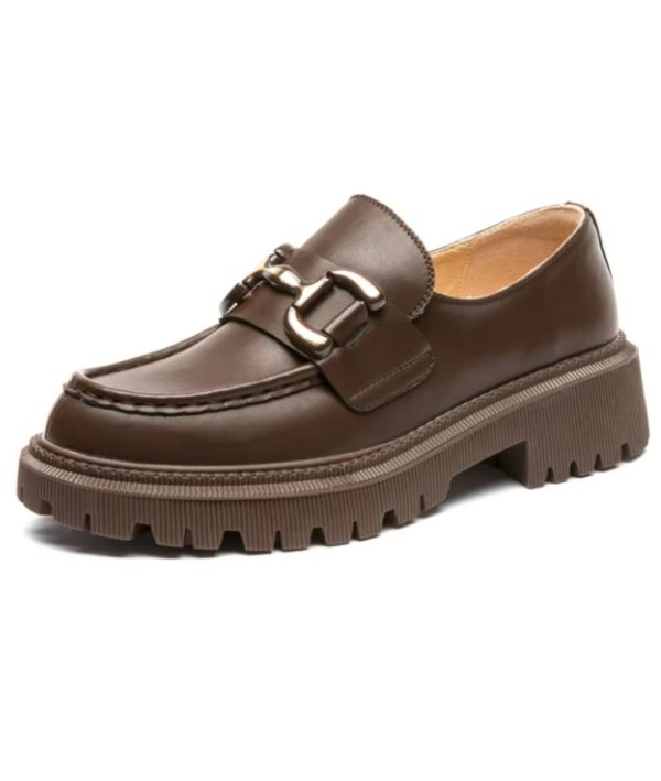 mocassins faciles à enfiler en cuir
