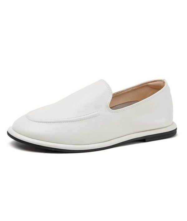 mocassins fins et légers en cuir véritable