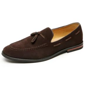 mocassins-platforme en cuir suède
