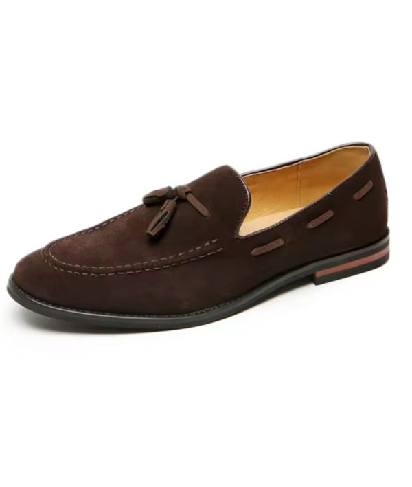 mocassins-platforme en cuir suède