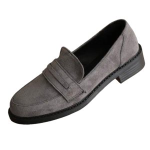 mocassins gris pour femme