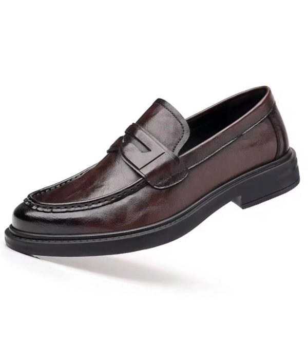 mocassins homme cuir marron