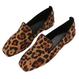 mocassin imprimé léopard femme