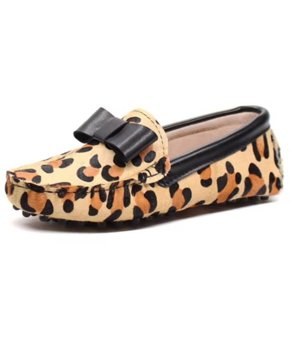 mocassins imprimé léopard à bout pointu pour femme
