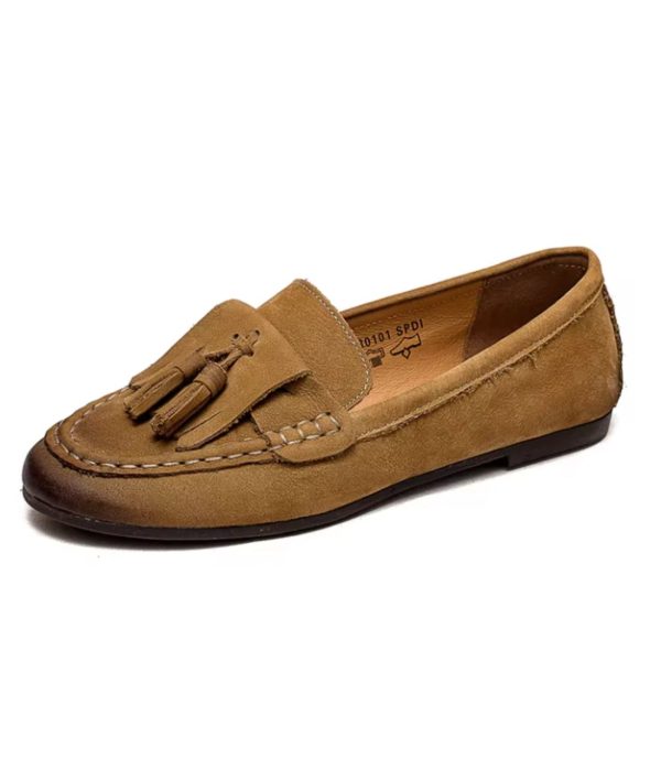 mocassin en daim indien