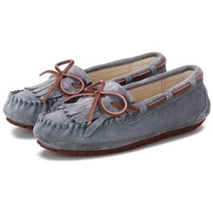 mocassins indiens à lacets et franges