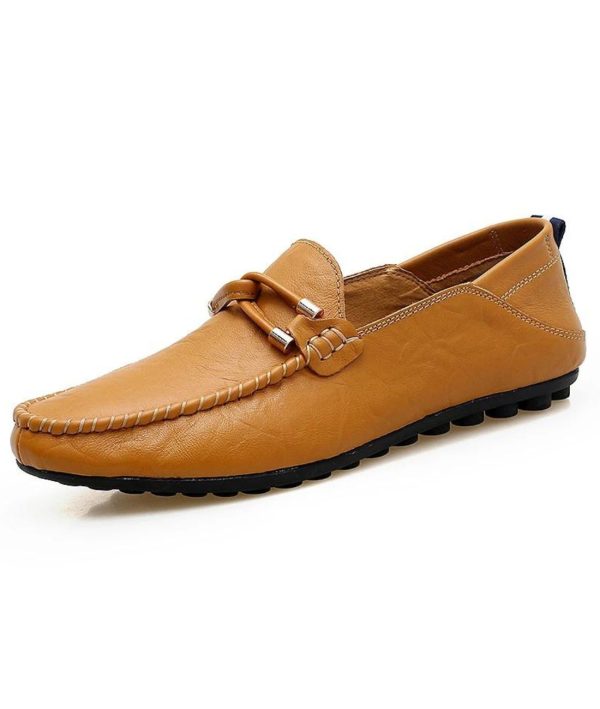 mocassins de mariage en cuir synthétique pour homme