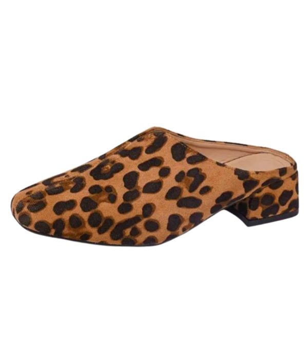 mocassin plateforme léopard