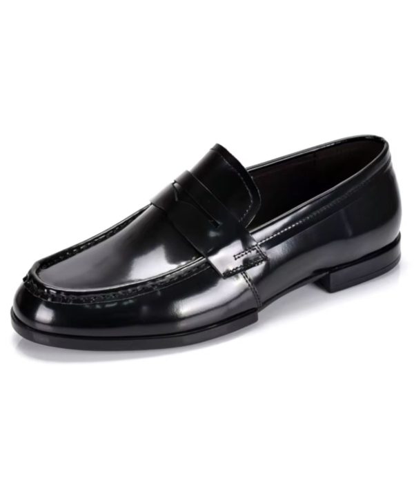 mocassins noirs vernis