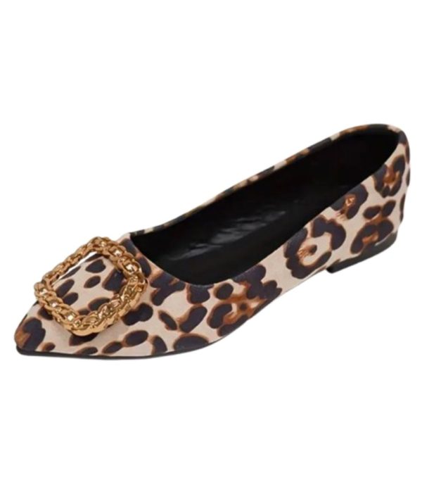 mocassins plats imprimé léopard
