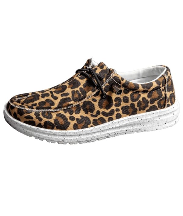 mocassins plats léopard femmes