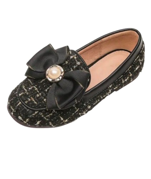 mocassins À semelle épaisse avec noeud papillon