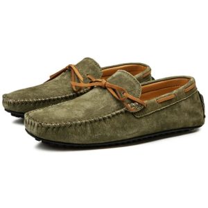 mocassins souples en daim pour homme