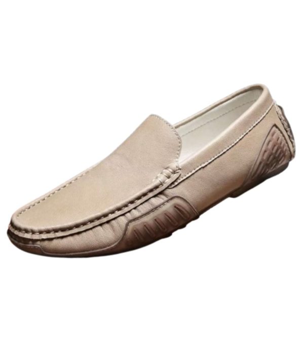 mocassin souple en cuir synthétique