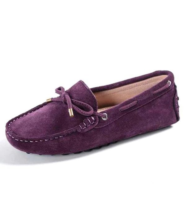 mocassins souples en daim
