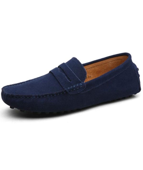 mocassins souples en daim pour hommes