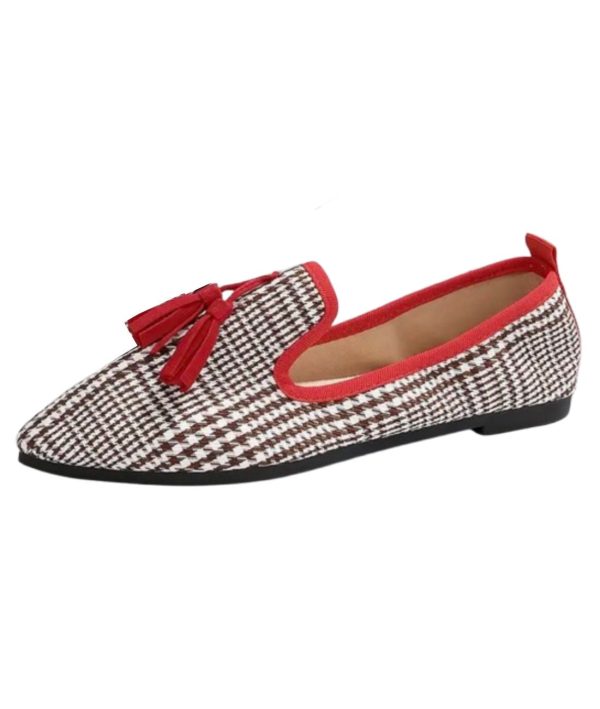 mocassins femme avec glands
