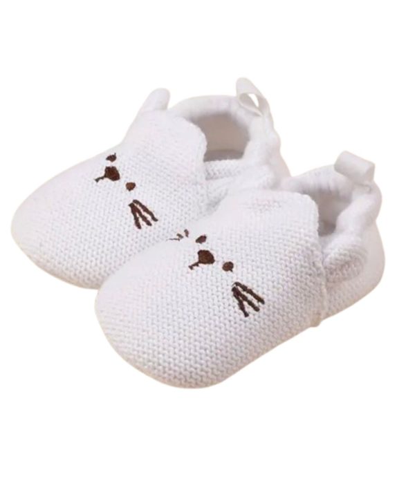 mocassins bébé fille avec motif chaton