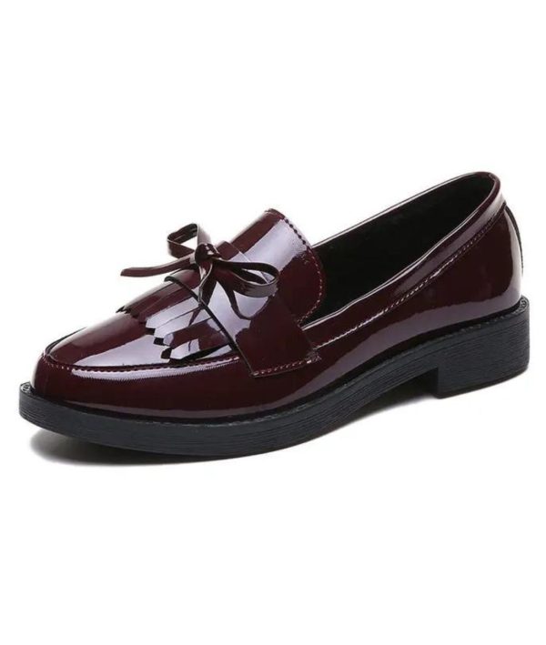 mocassins à talons carrés vintage
