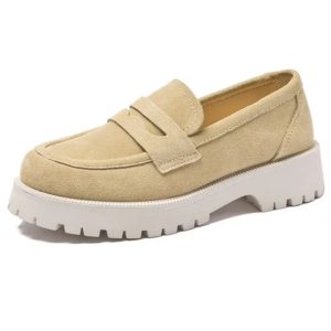 mocassins en velours pour femmes