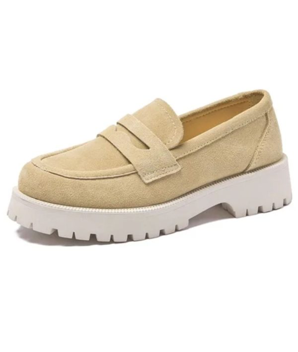 mocassins en velours pour femmes