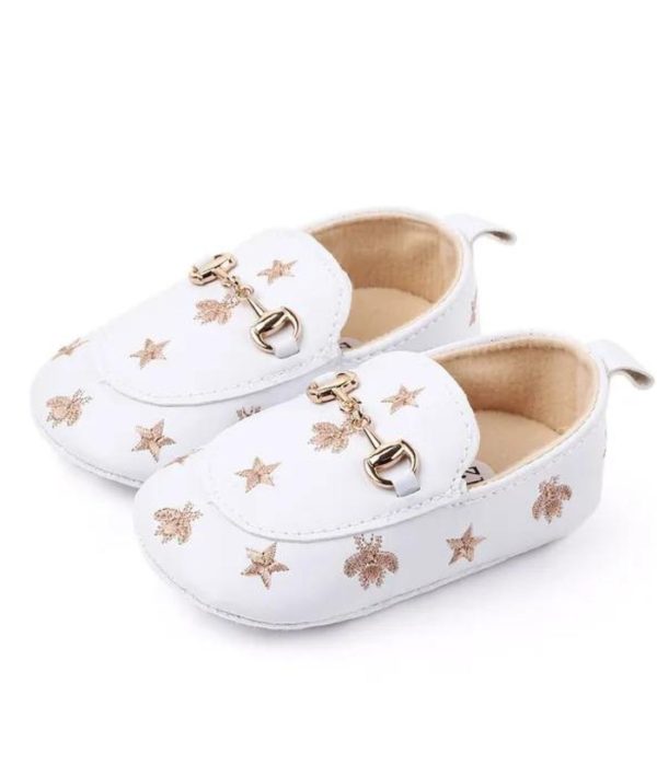 Petit Mocassin En Cuir Pour Bébé élégant
